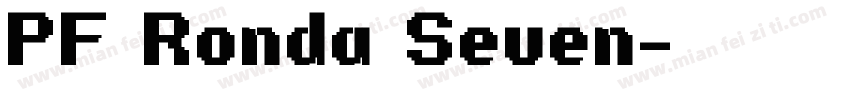 PF Ronda Seven字体转换